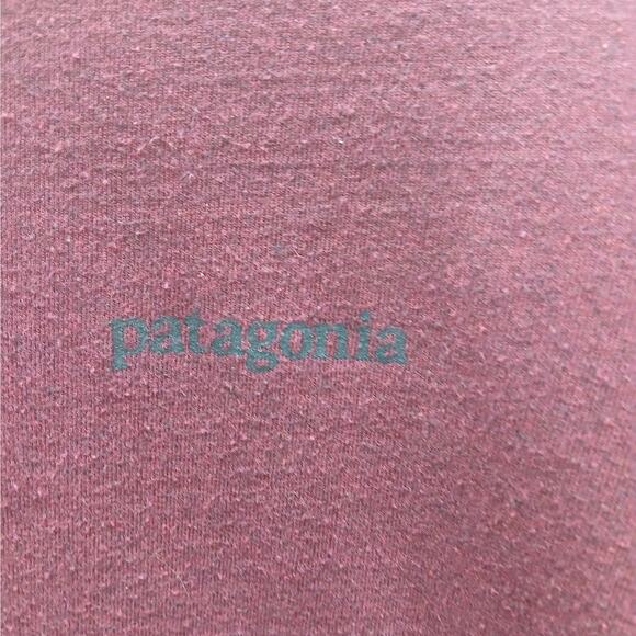 Patagonia Long Sleeve Regular Fit Responsibili-Tee Shirt Burgundy Size Large - Picture 3 of 6